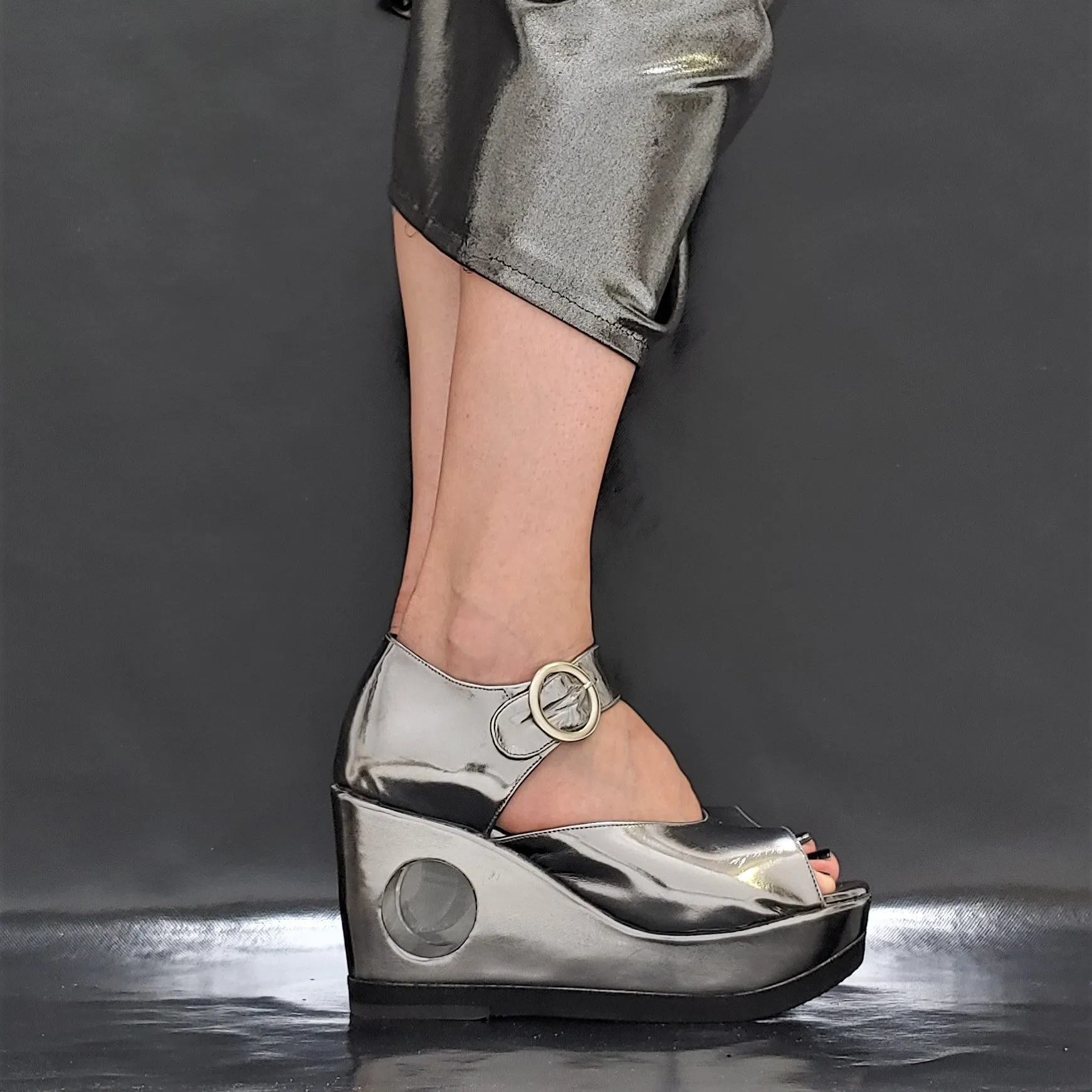 Perspex PEEPHOLE Platform Sandals