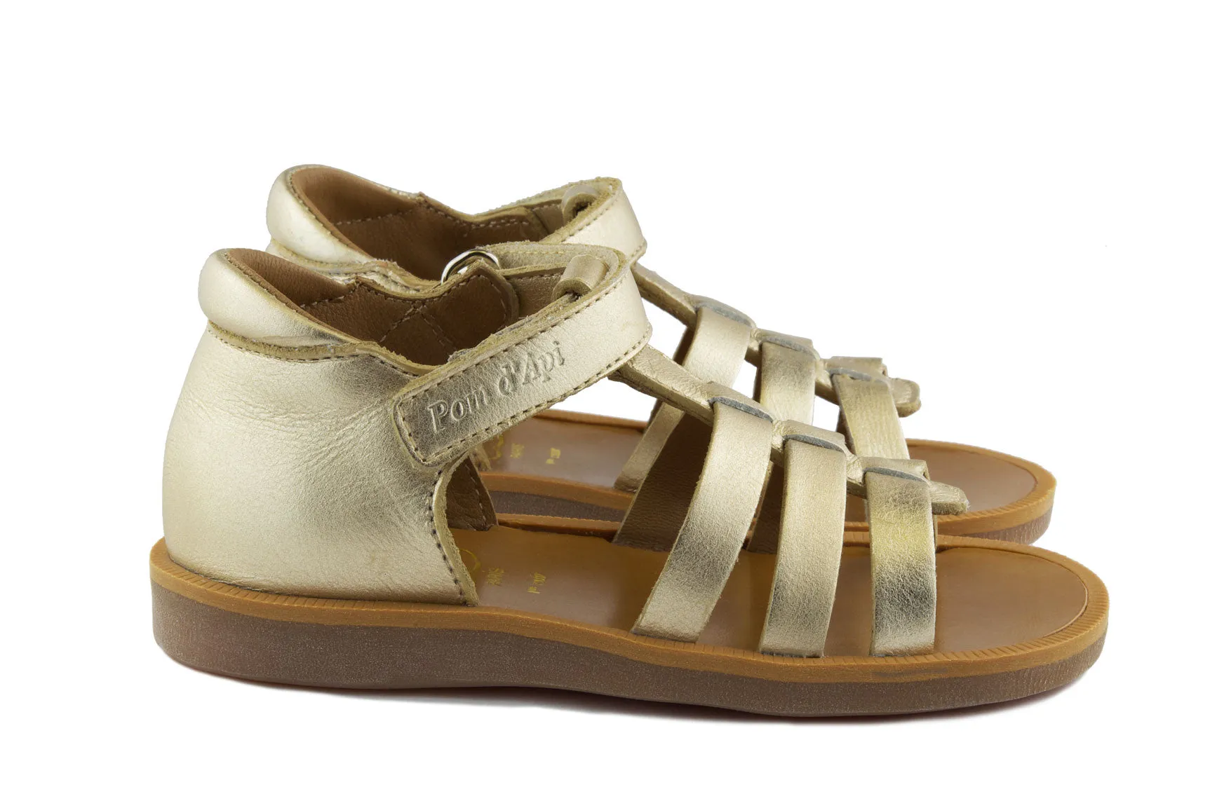 Pom d'Api Little Girls Gold Sandal