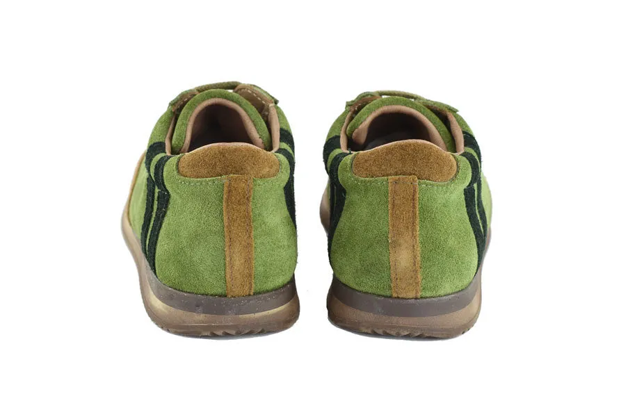 PèPè Boys Green & Brown Suede Trainer