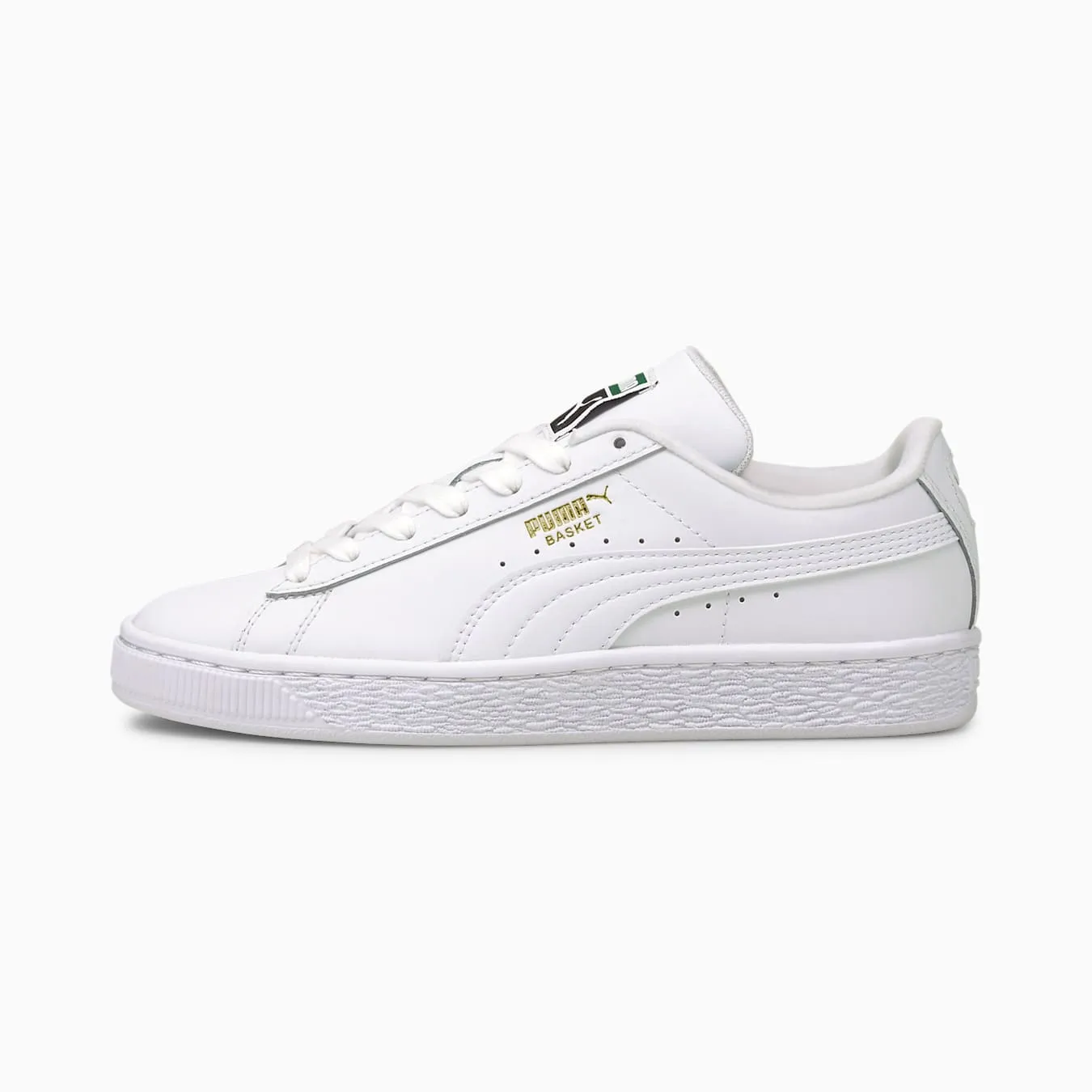 PUMA JUNIOR BASKET CLASSIC XXI BIG KIDS' WHITE SHOE