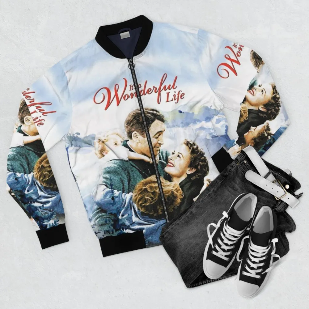 "It's a Wonderful Life" Inspired Christmas Bomber Jacket