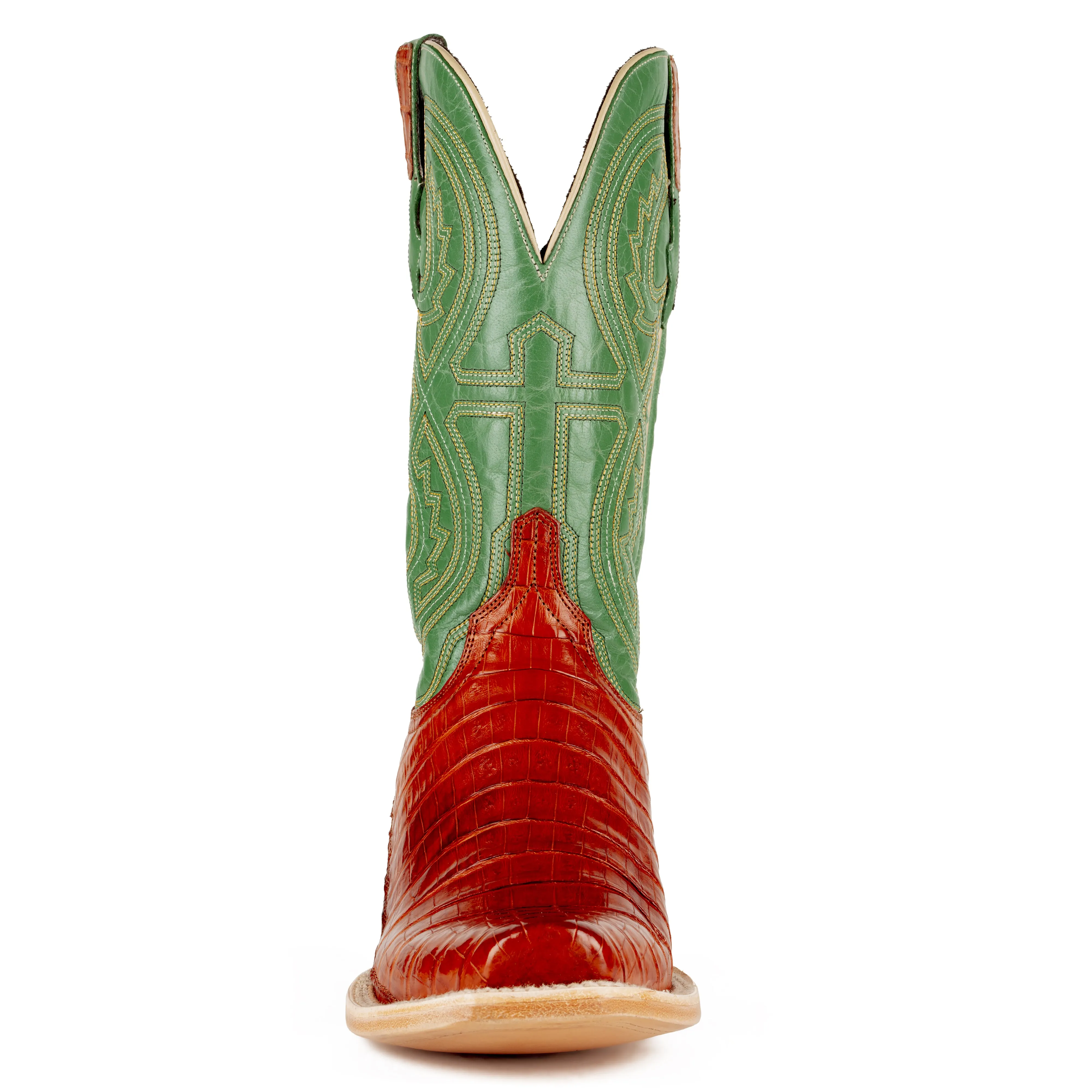 Resistol Boots - Caiman Belly - Cutter Toe - Barnwood