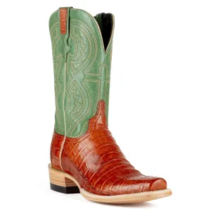 Resistol Boots - Caiman Belly - Cutter Toe - Barnwood