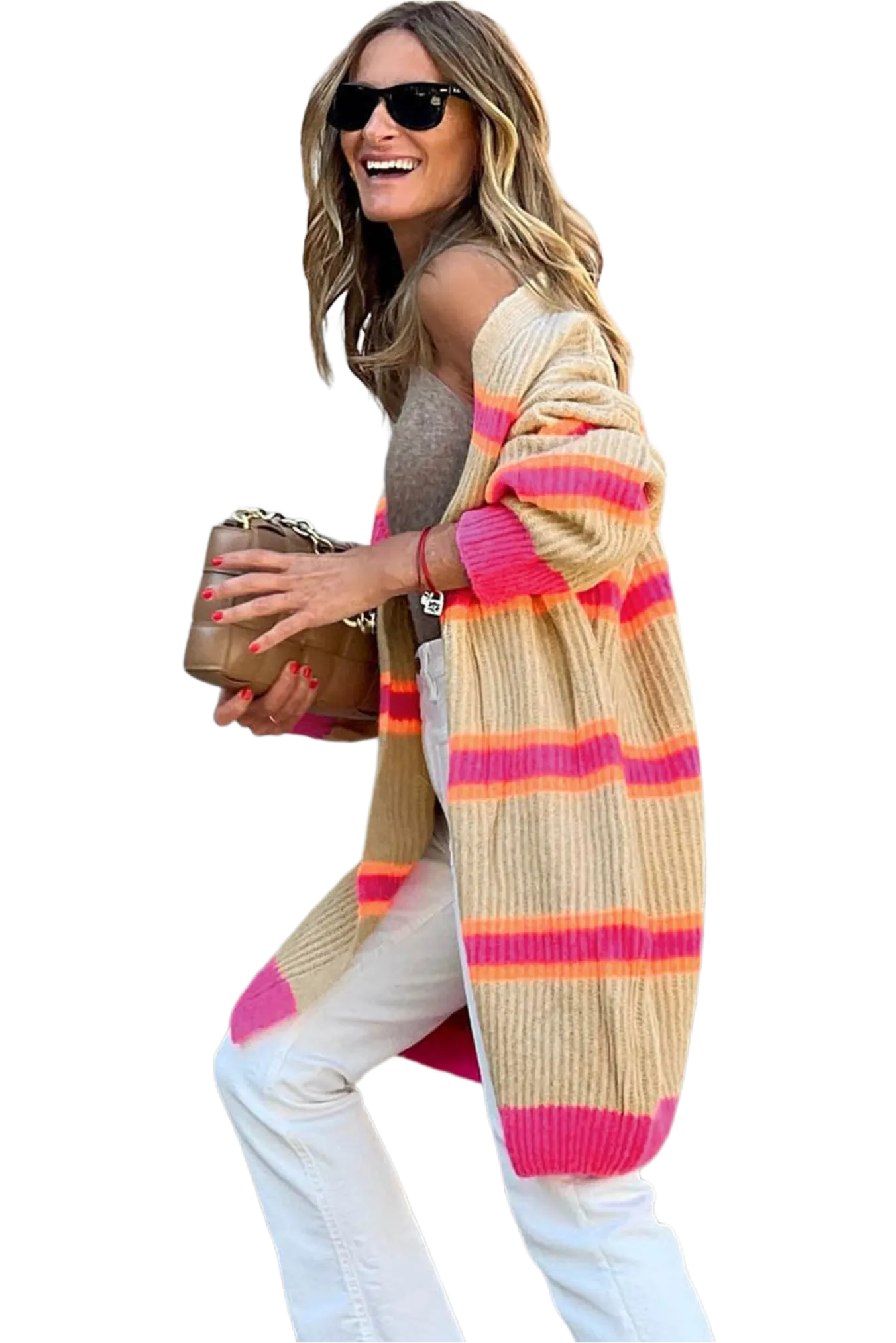 Ribbed Long Sleeve Cardigan