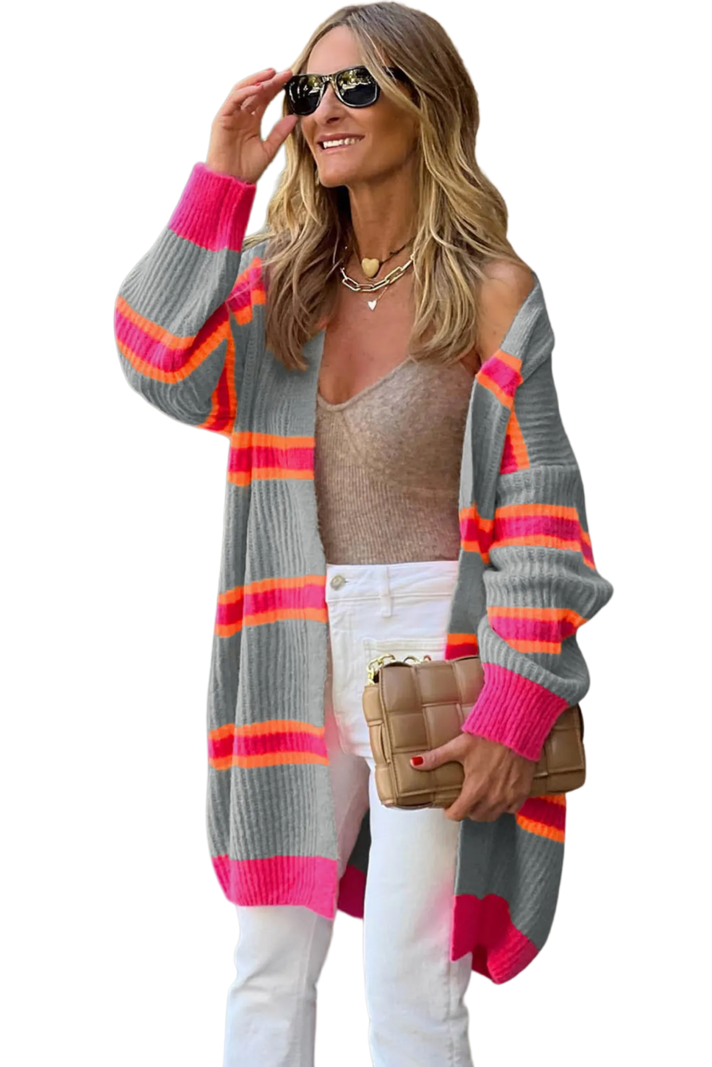 Ribbed Long Sleeve Cardigan