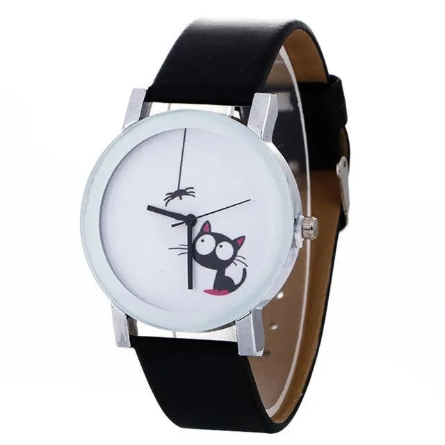 Simple Leather Bracelet  Stylish Women Watch