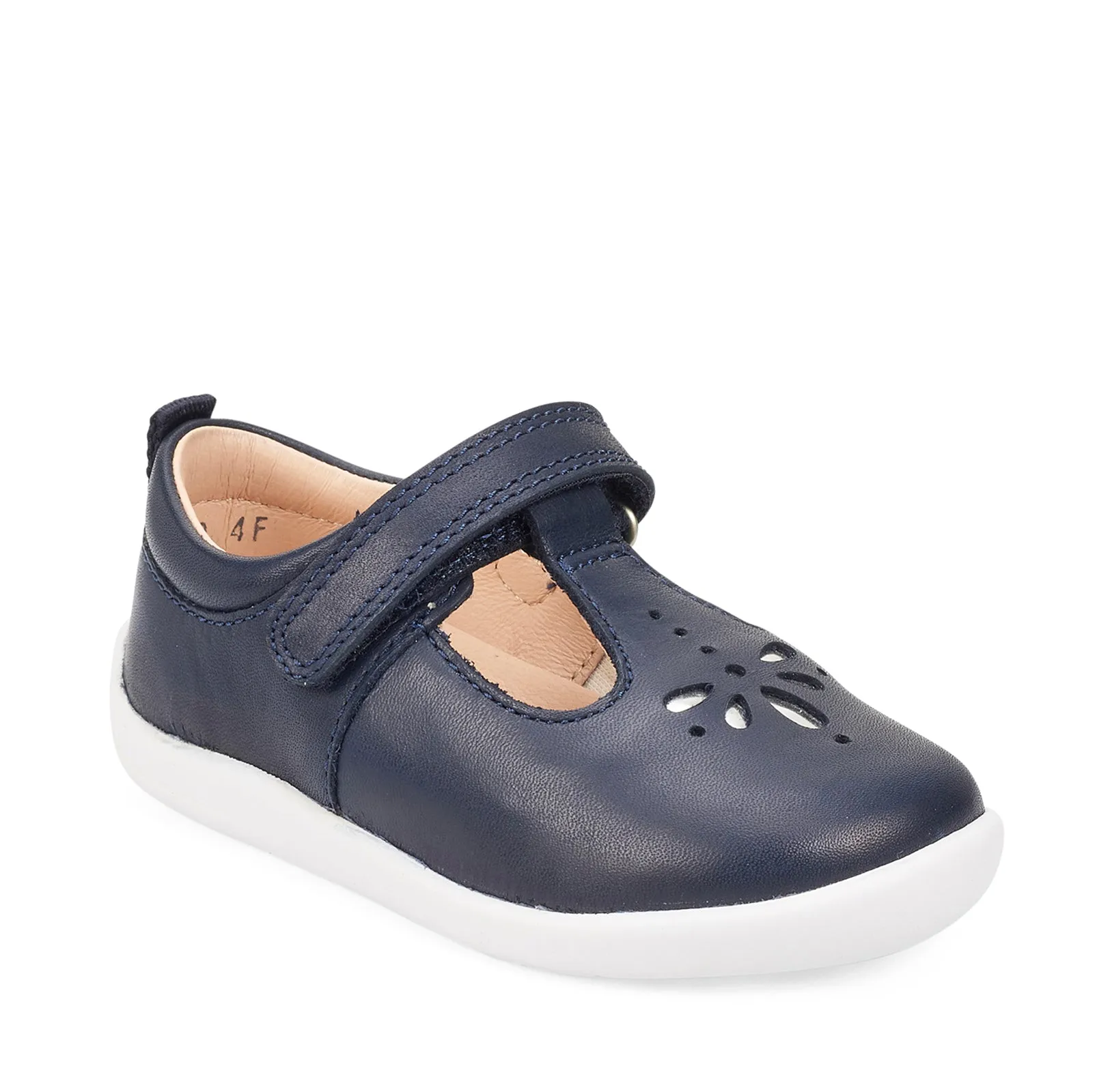 Start Rite Puzzle Girls Navy T-Bar Shoe