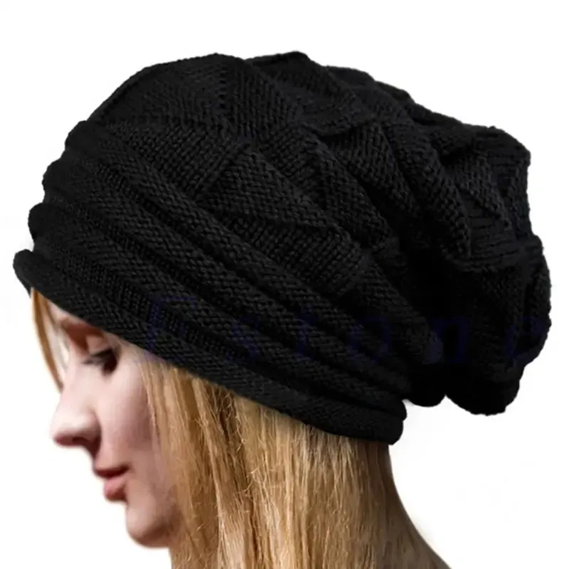 Unisex Oversized Knitted Baggy Beanie