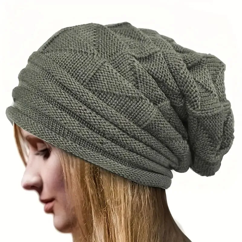 Unisex Oversized Knitted Baggy Beanie