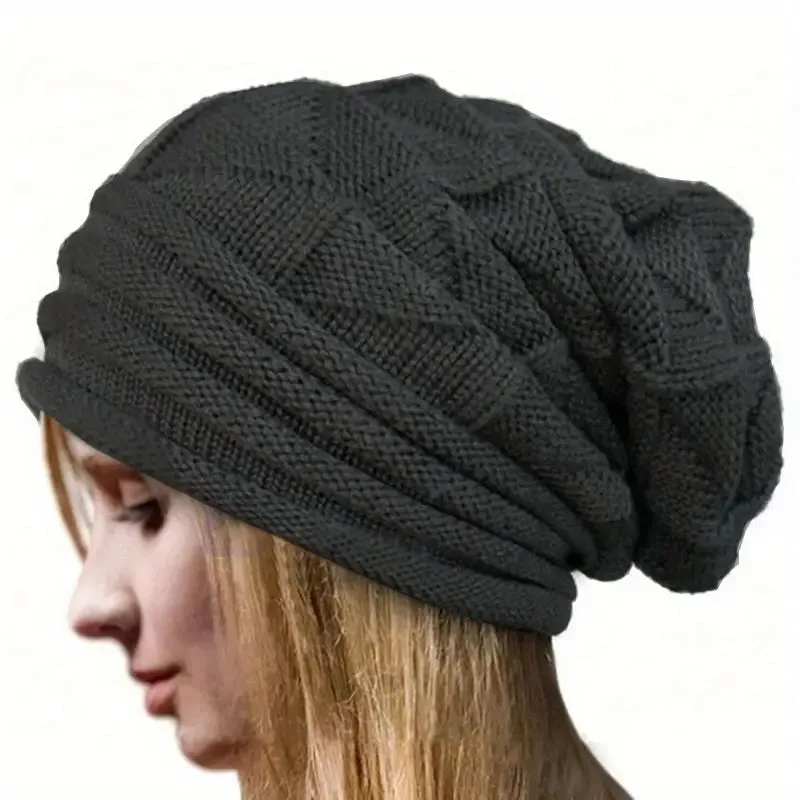 Unisex Oversized Knitted Baggy Beanie