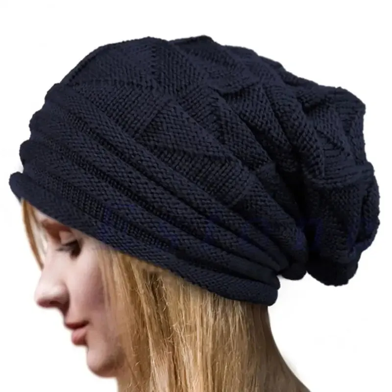 Unisex Oversized Knitted Baggy Beanie