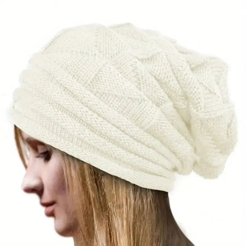 Unisex Oversized Knitted Baggy Beanie