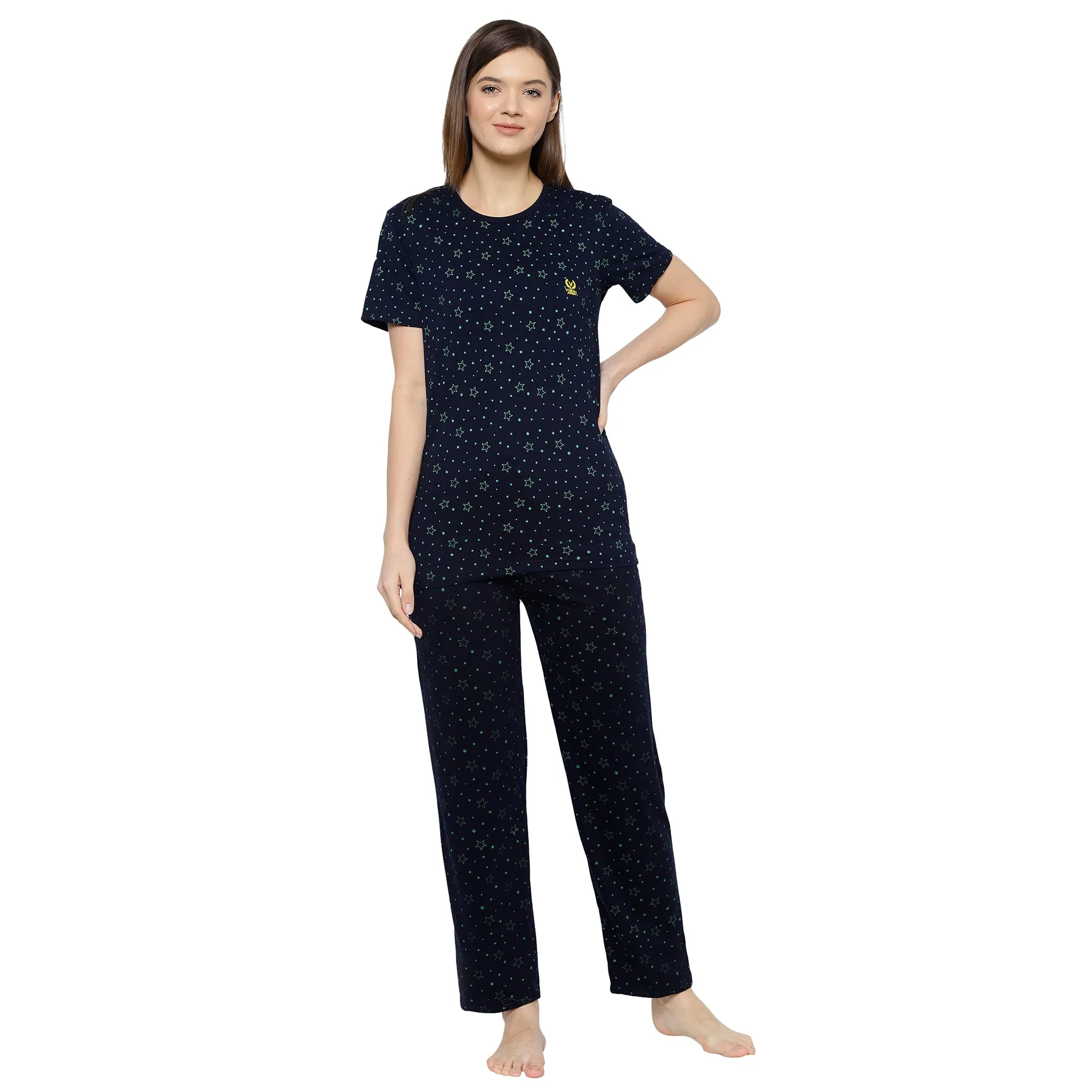 Vimal Jonney Blue Women's Night Suit