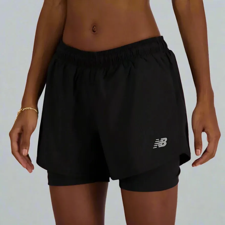 Womens Sport Essentials 2-in-1 3 inch Short - Black