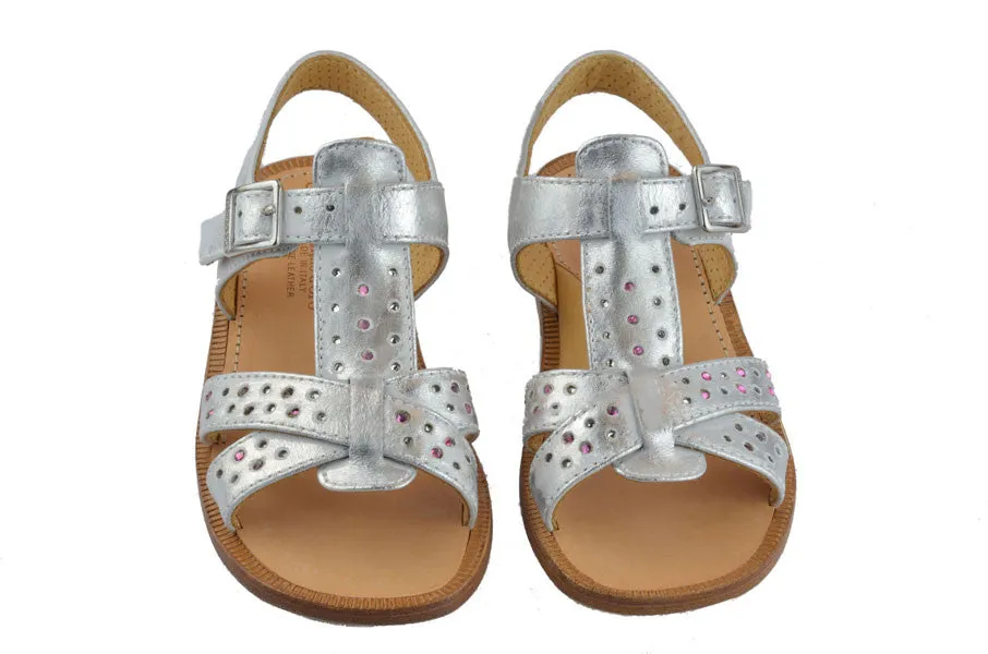 Zecchino d'Oro Girls Silver Sandal