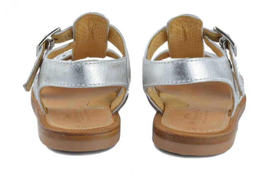 Zecchino d'Oro Girls Silver Sandal